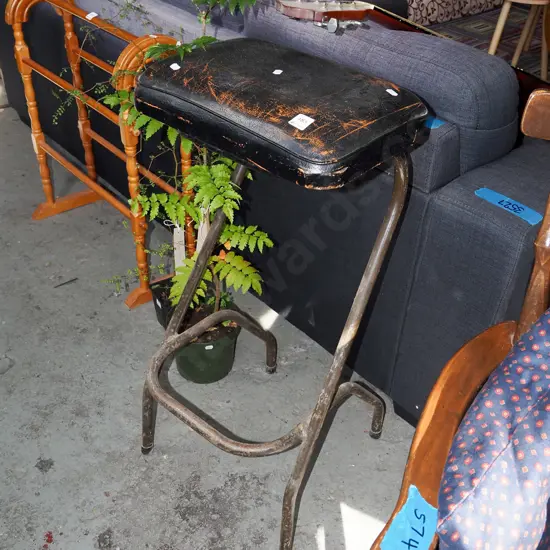 vintage vinyl top clerks stools
