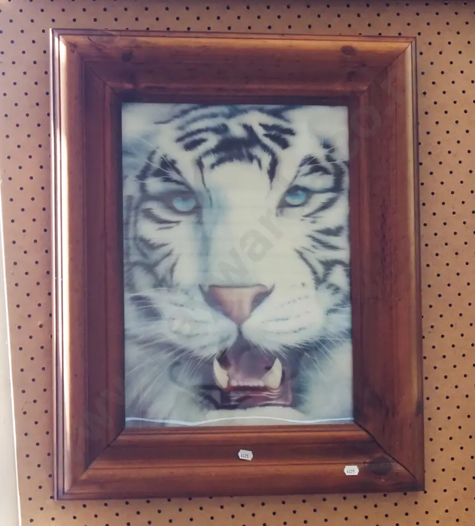 framed holographic picture - big cat Image 1++