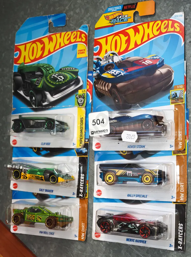 6x carded Hotwheels vehicles Image 1++