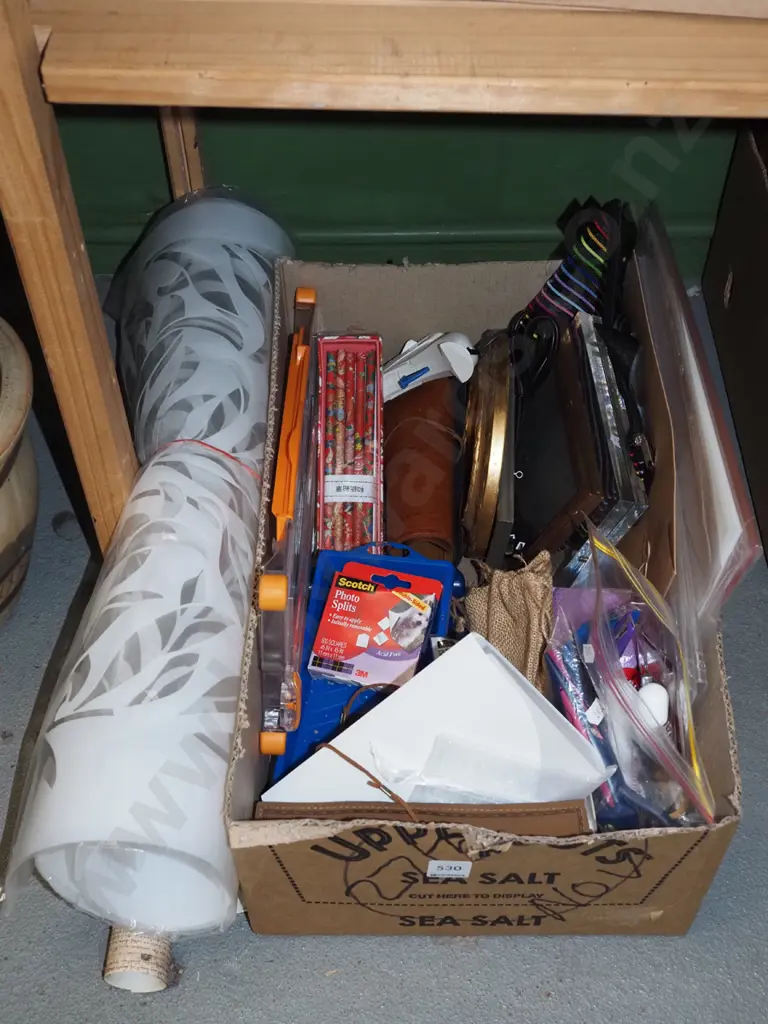 box; wrapping paper, pencils, glue gun etc Image 1++