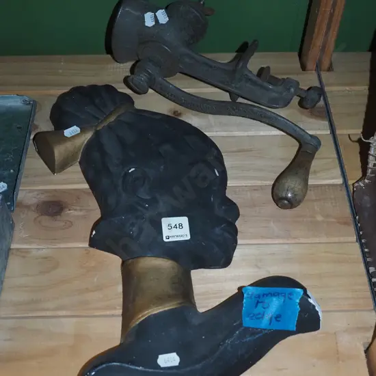 bench top mincer, wall silhouette