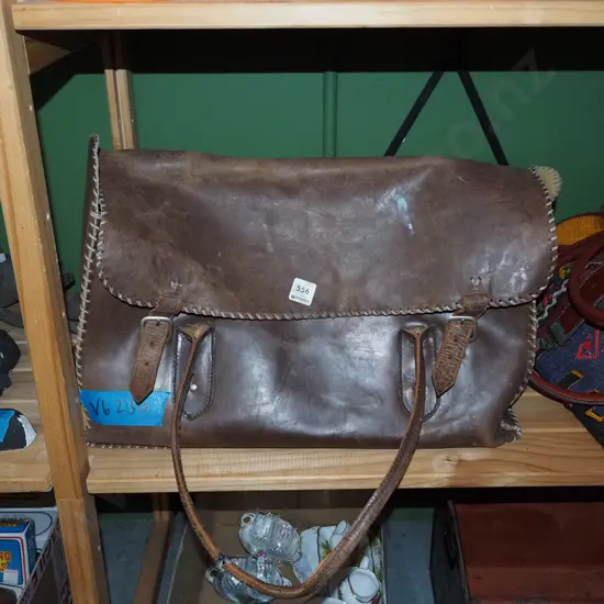 leather satchel