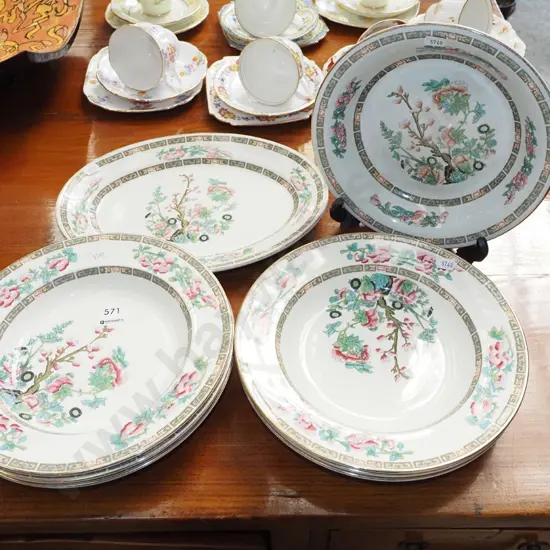 Losol Ware blossom bowls, ashet, plates