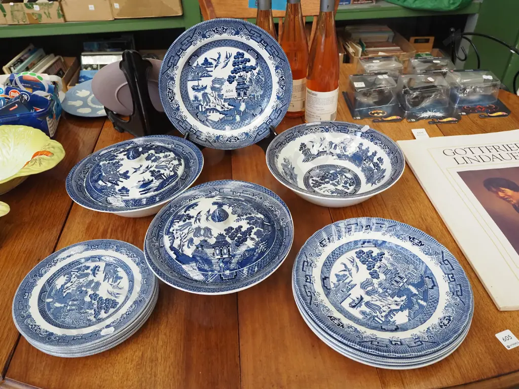 Johnson Bros willow bowls plates etc Image 1++
