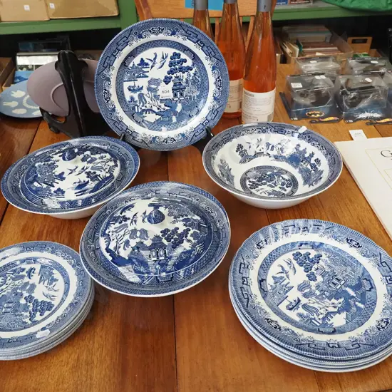 Johnson Bros willow bowls plates etc