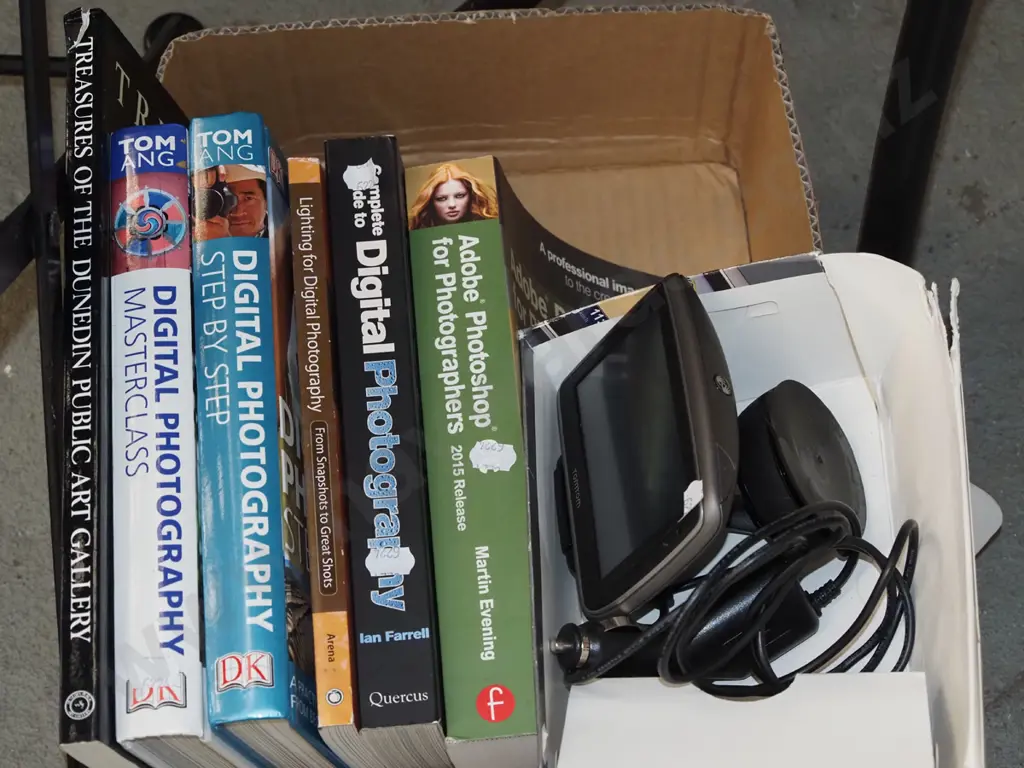 box; photo books, tom tom car navigation system Image 1++