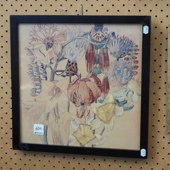 framed botanical print