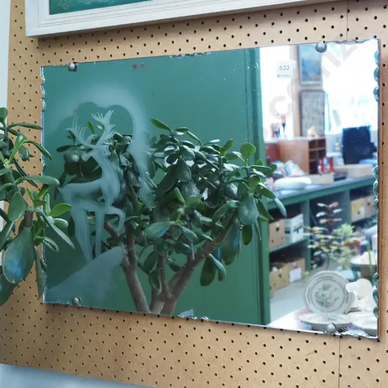 retro stagg themed mirror -silvering