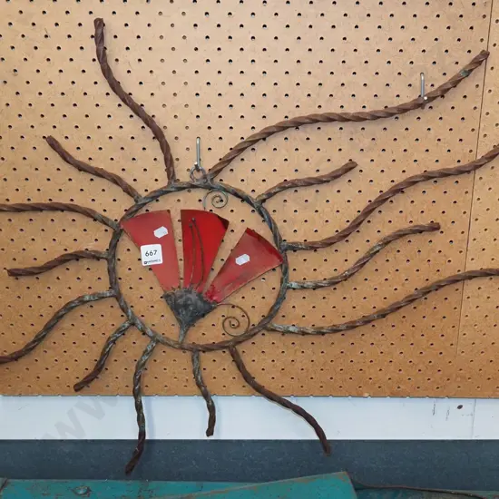 homemade floral wall art