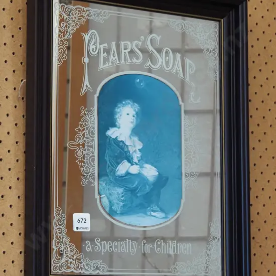 reproduction  Pears Soap advertising  mirror