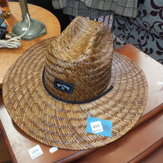 as new Billabong men's cane sun hat