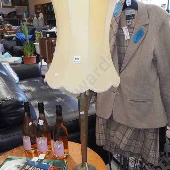 brass based table lamp