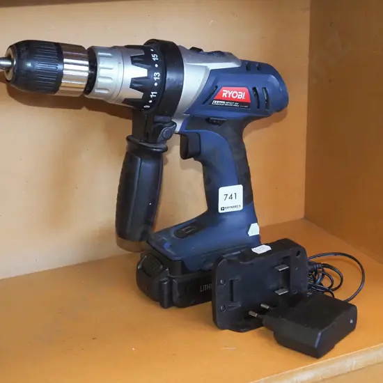 Ryobi battery drill and charger