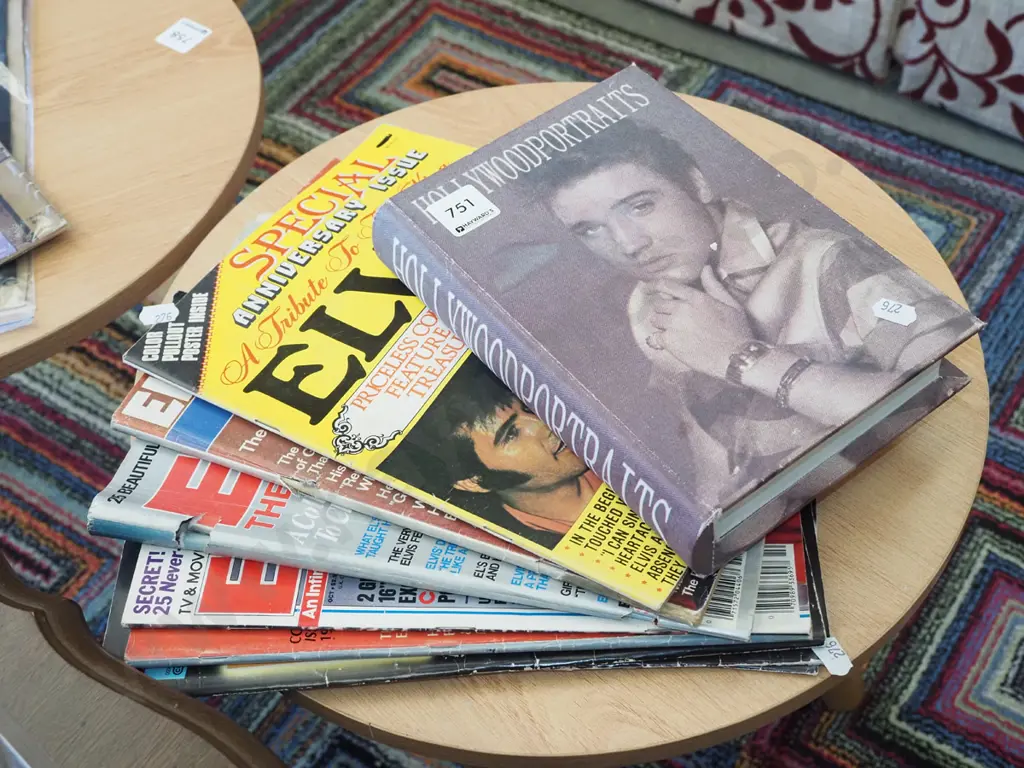 Elvis box, casters, magazines Image 1++
