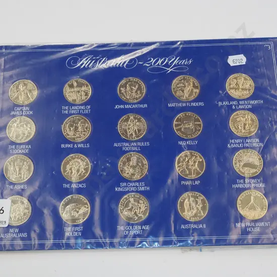 Australian bicentennial coin set