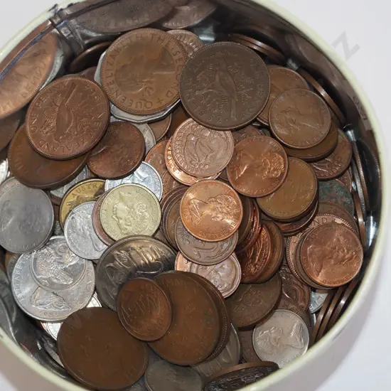 tin of coins