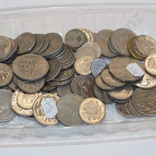 tray of coins