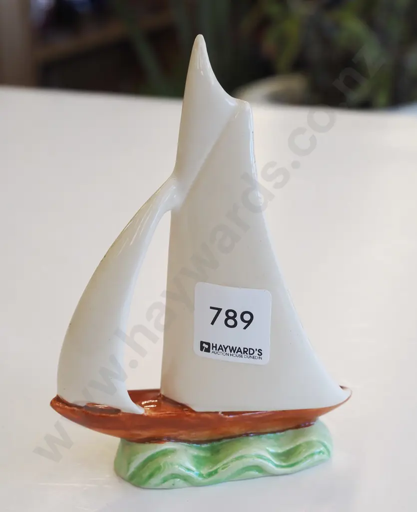 small ceramic yacht H150 Image 1++