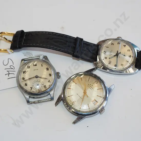 3x wristwatches - 2 missing straps