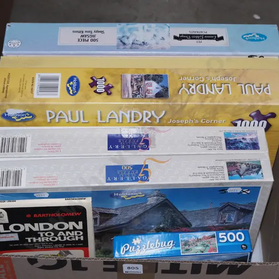 box of puzzles, London map