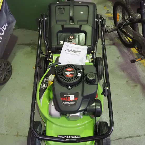 as new Lawnmaster 4 stroke motor mower
