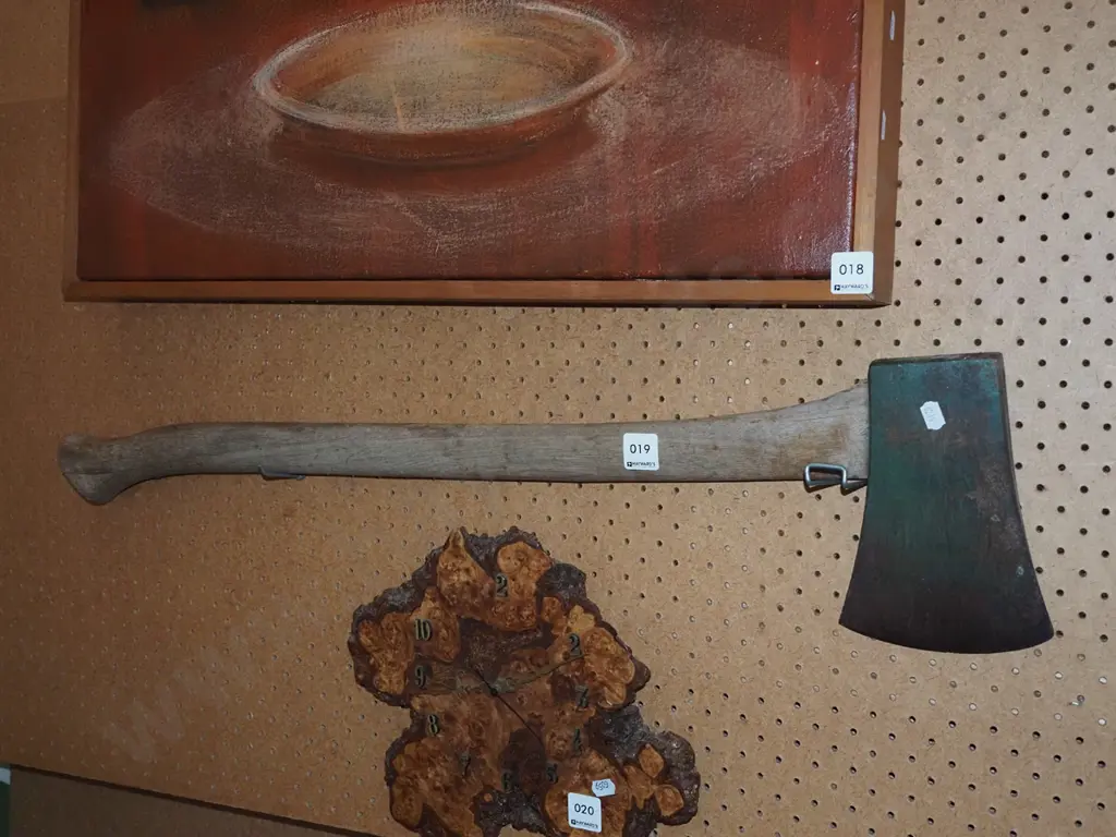 wooden handled axe Image 1++