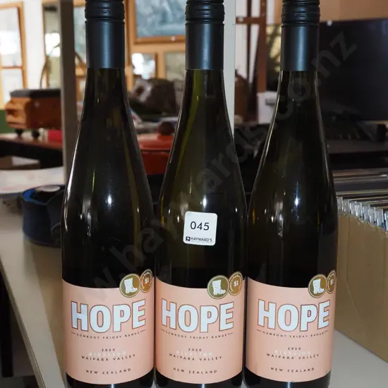 3x bottles of Hope 2020 riesling