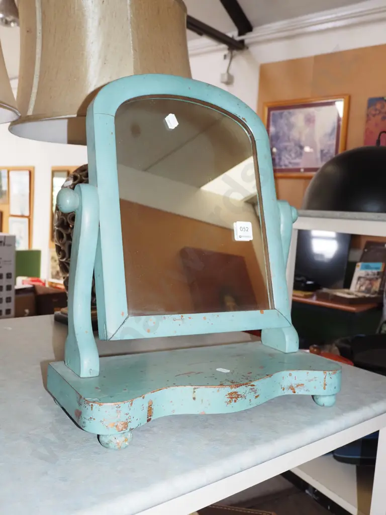 small painted dressing cheval mirror H430 Image 1++