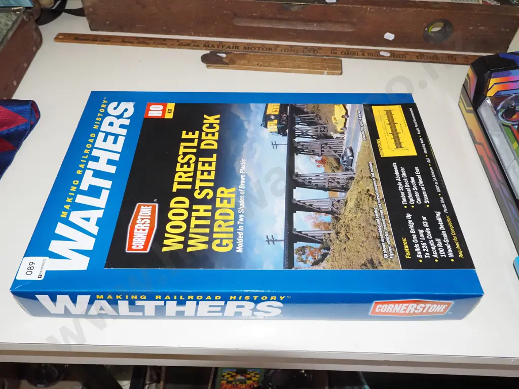 Walthers yet to be assembled model HO model train bridge Image 1++