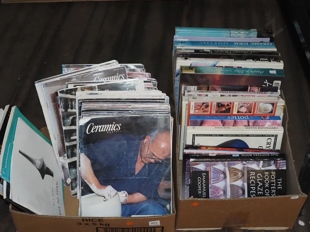 pottery books, publications - orange dots Image 1++