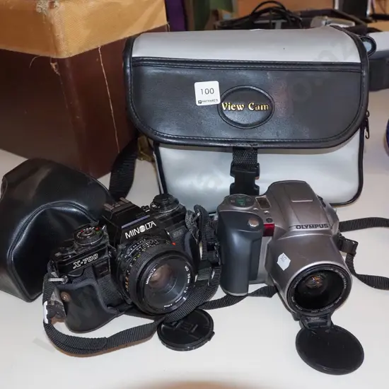 Minolta X/700, Olympus 35mm with bag