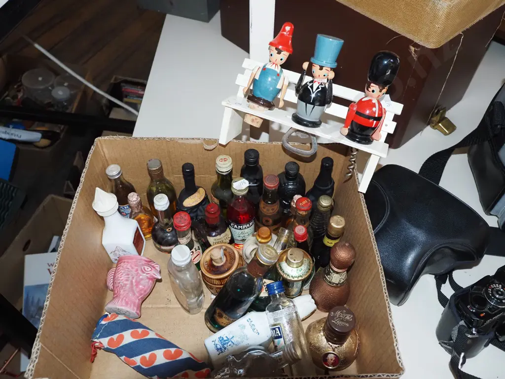 box of spirit miniatures - full, part full and empty Image 1++