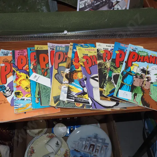 stack of Phantom comics