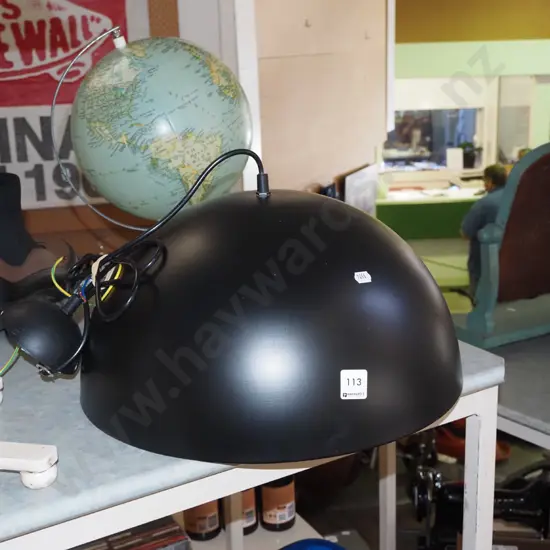 spun metal pendant light fitting Diam400