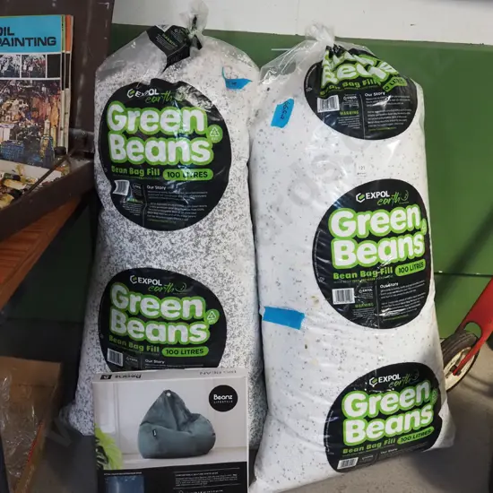 Beans Lifestyle bean bag, 2x bags of beans