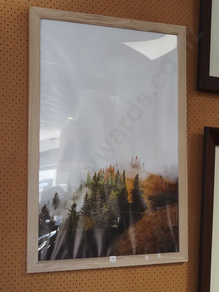 poster in print in faux wood print - landscape - wrinkles Image 1++