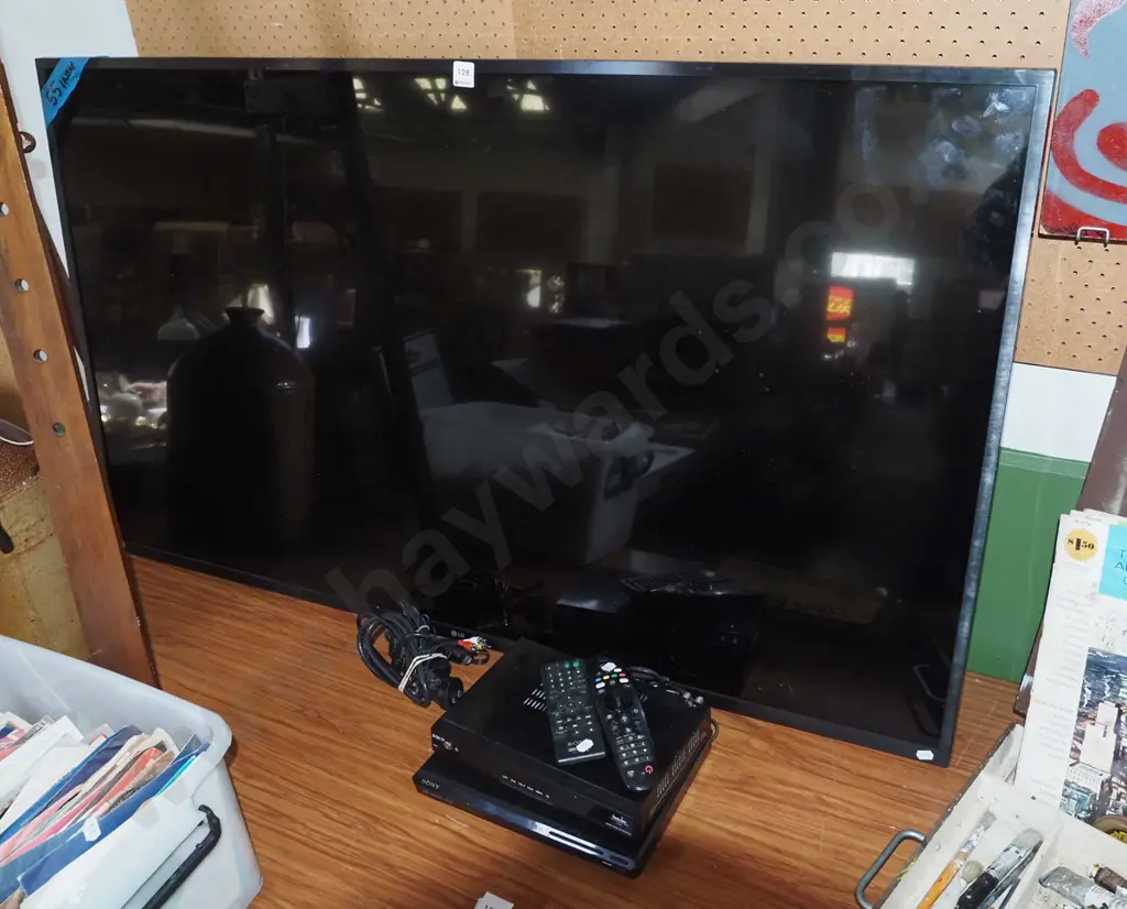 LG 55" TV with Freeview player, Sony DVD player Image 1++