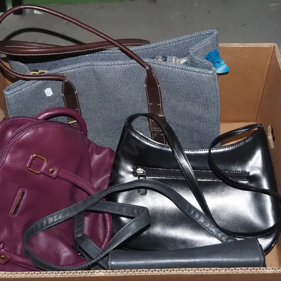box of hand bags