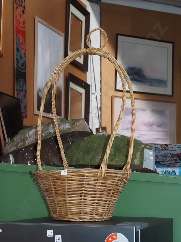 cane handled hanging basket H1000 Image 1++