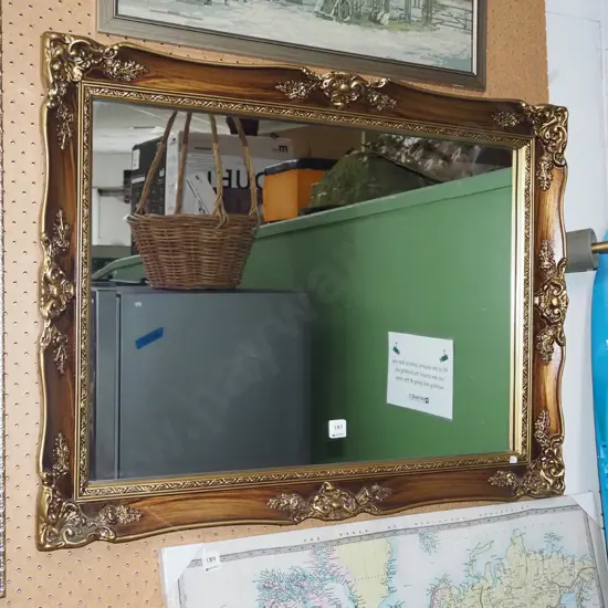 ornate gilt framed wall mirror W830