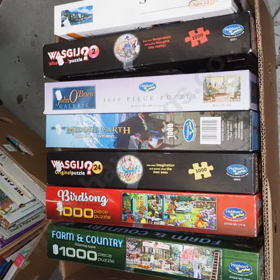 box of puzzles