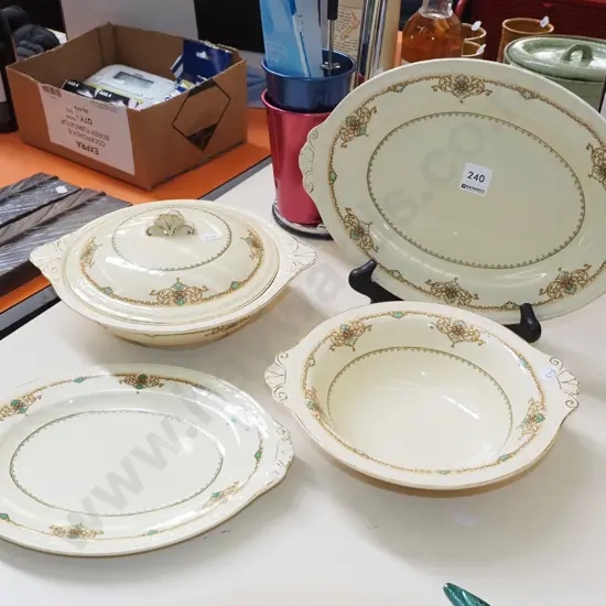 Meakin sunshine vege, bowl, ashets