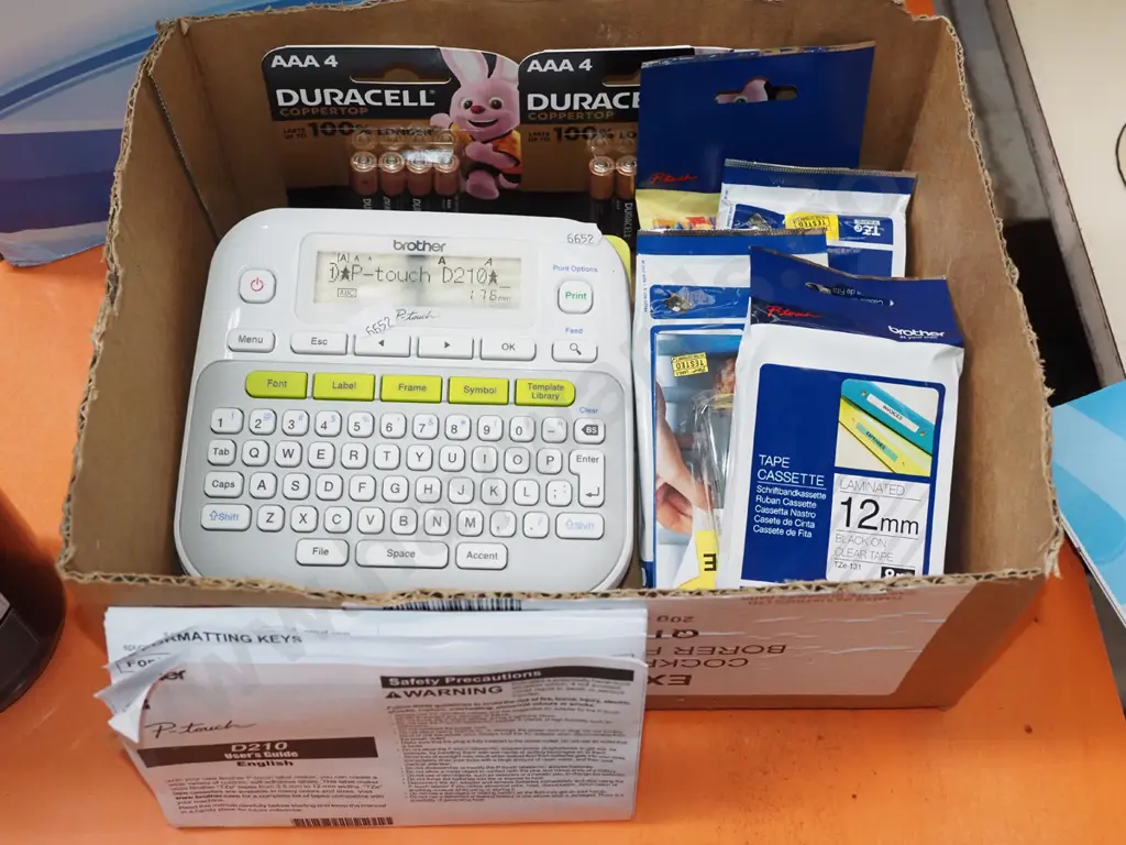 Brother label maker and cassettes etc Image 1++