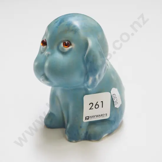 Cown Devon ceramic puppy H100