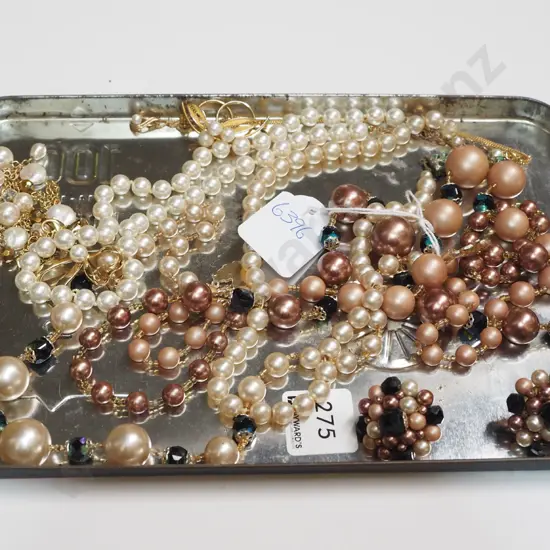 tray of costume jewellery