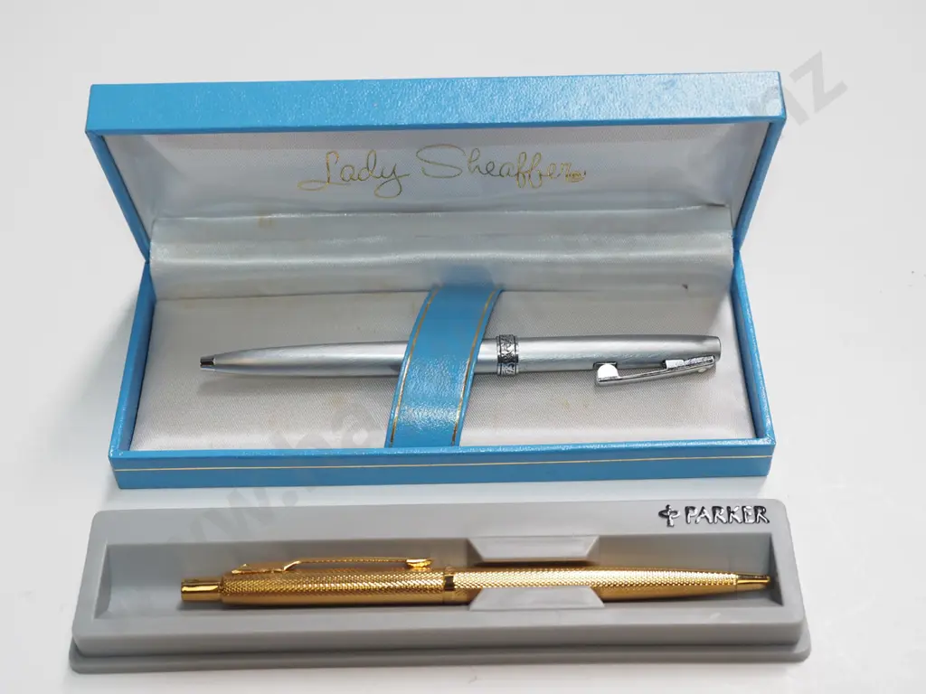 1x Parker gold pen, Lady Sheaffer pen Image 1++