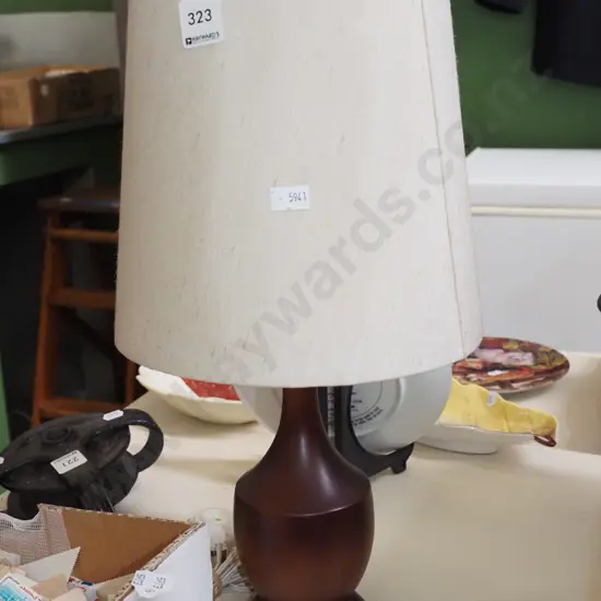 wood based table lamp H460