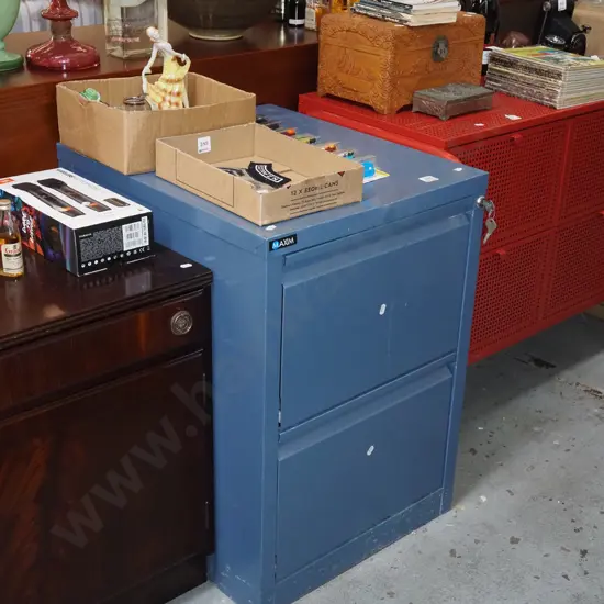 2 drawer filing cabinet - key in office