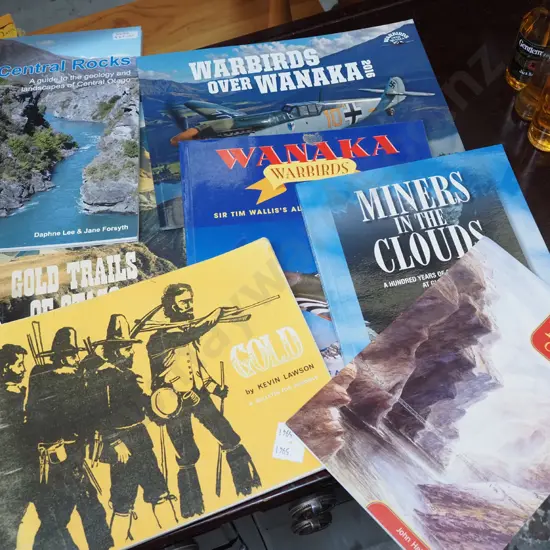 various Otago goldmining books