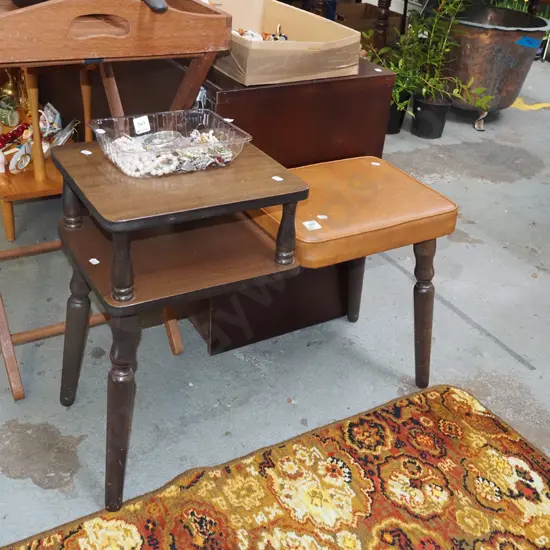 vinyl telephone table